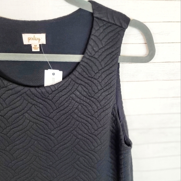 PIXLEY FIORENZA TEXTURED KNIT DRESS IN BLACK, SZ MEDIUM - Picture 2 of 14